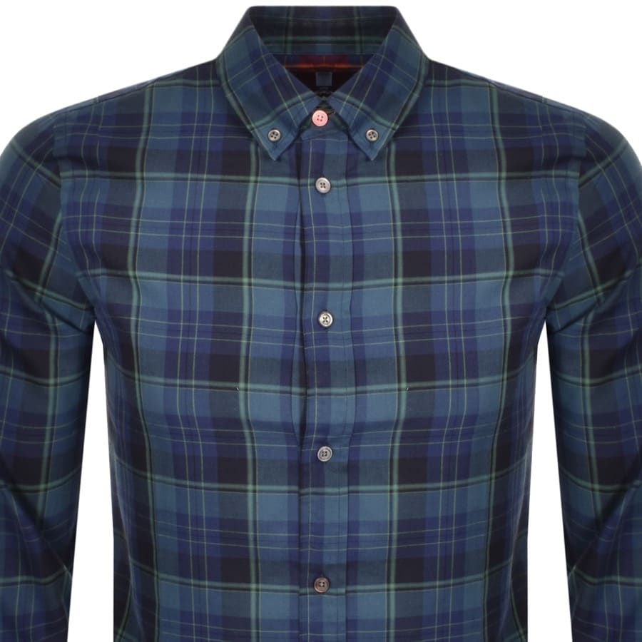 Alternative Image for ProductPS By Paul Smith Long Sleeved Check Shirt Green2